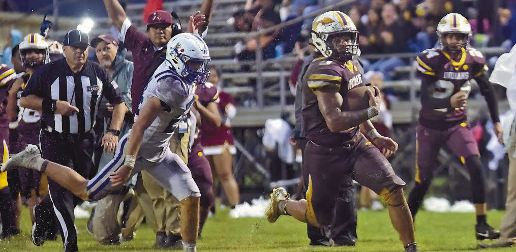 Indians win shootout over Montgomery, 44-40