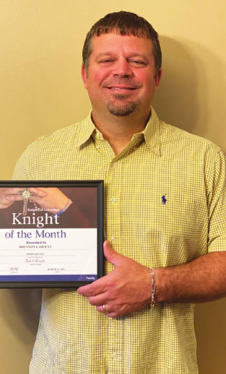 LaBouve named May Knight of the Month