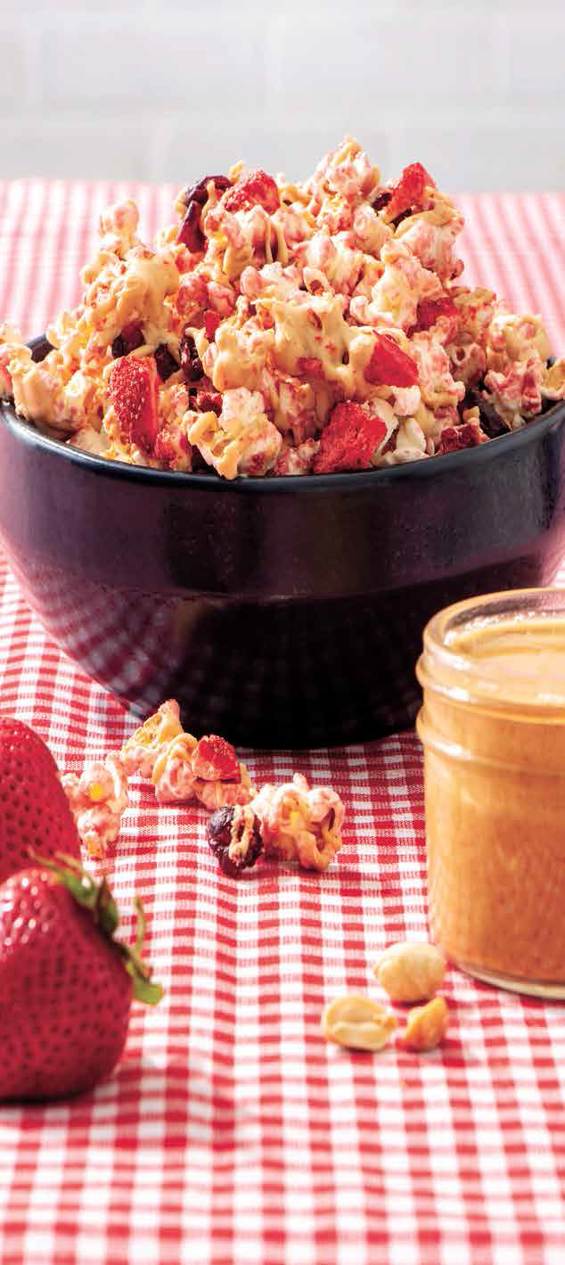 Peanut Butter and Jelly Popcorn