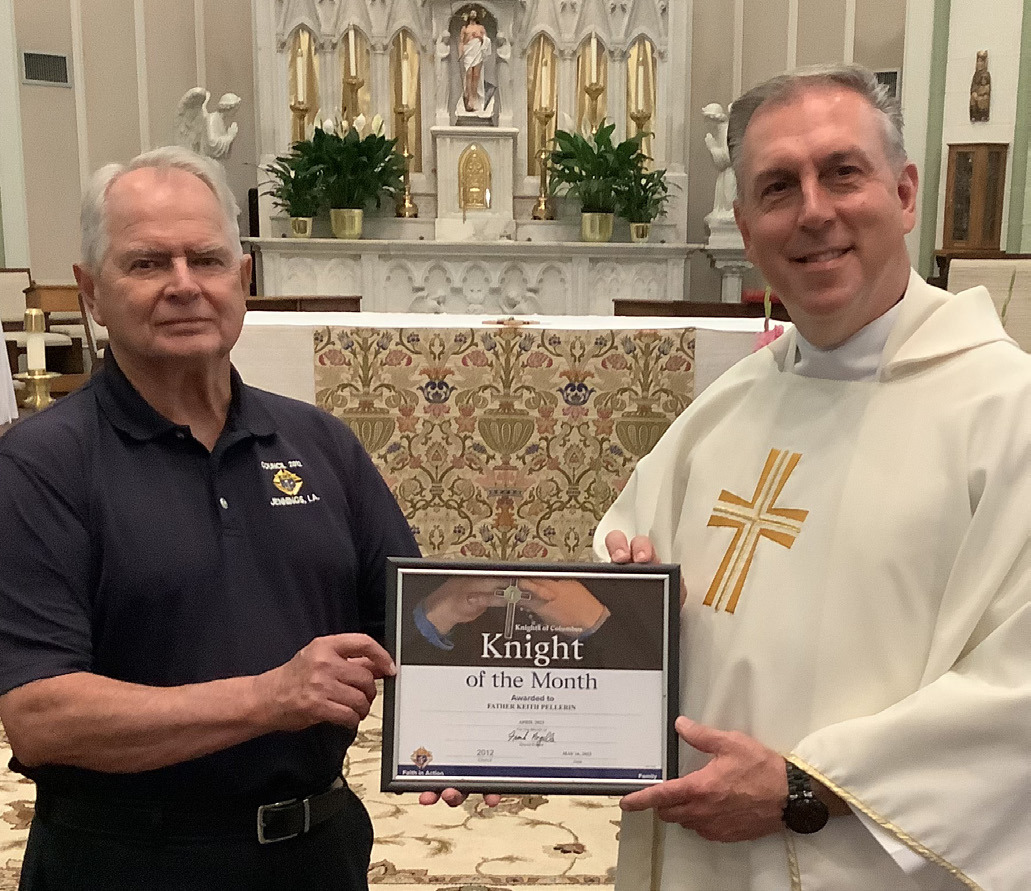 Pellerin named Knight of the Month