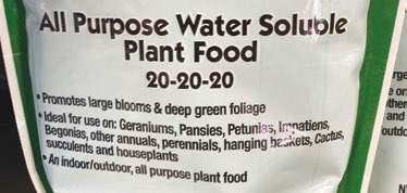 Plants can thrive when we fertilize