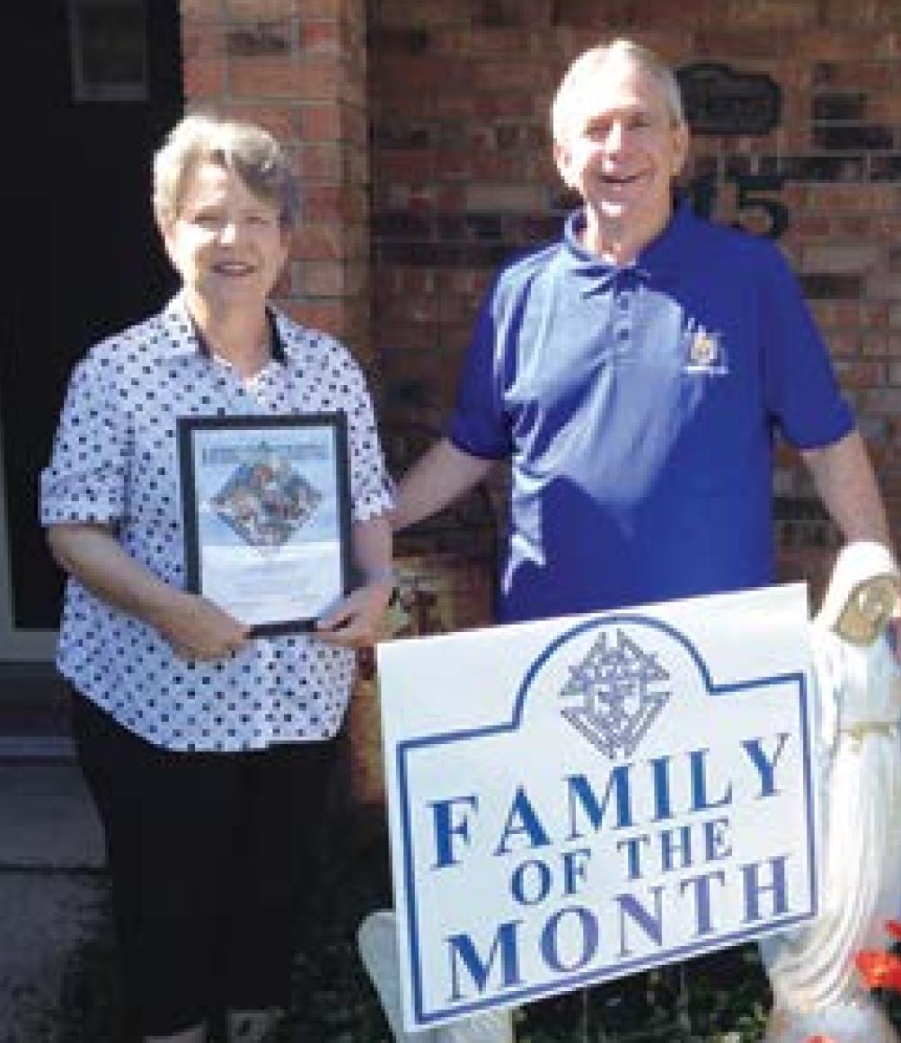 Richerts named Family of the Month for April