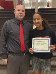 WAR student named finalist for state honor