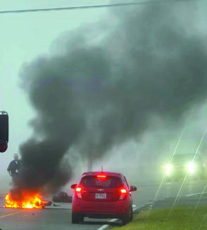 Motorcycle accident leaves one injured