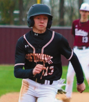 Player injured during baseball contest