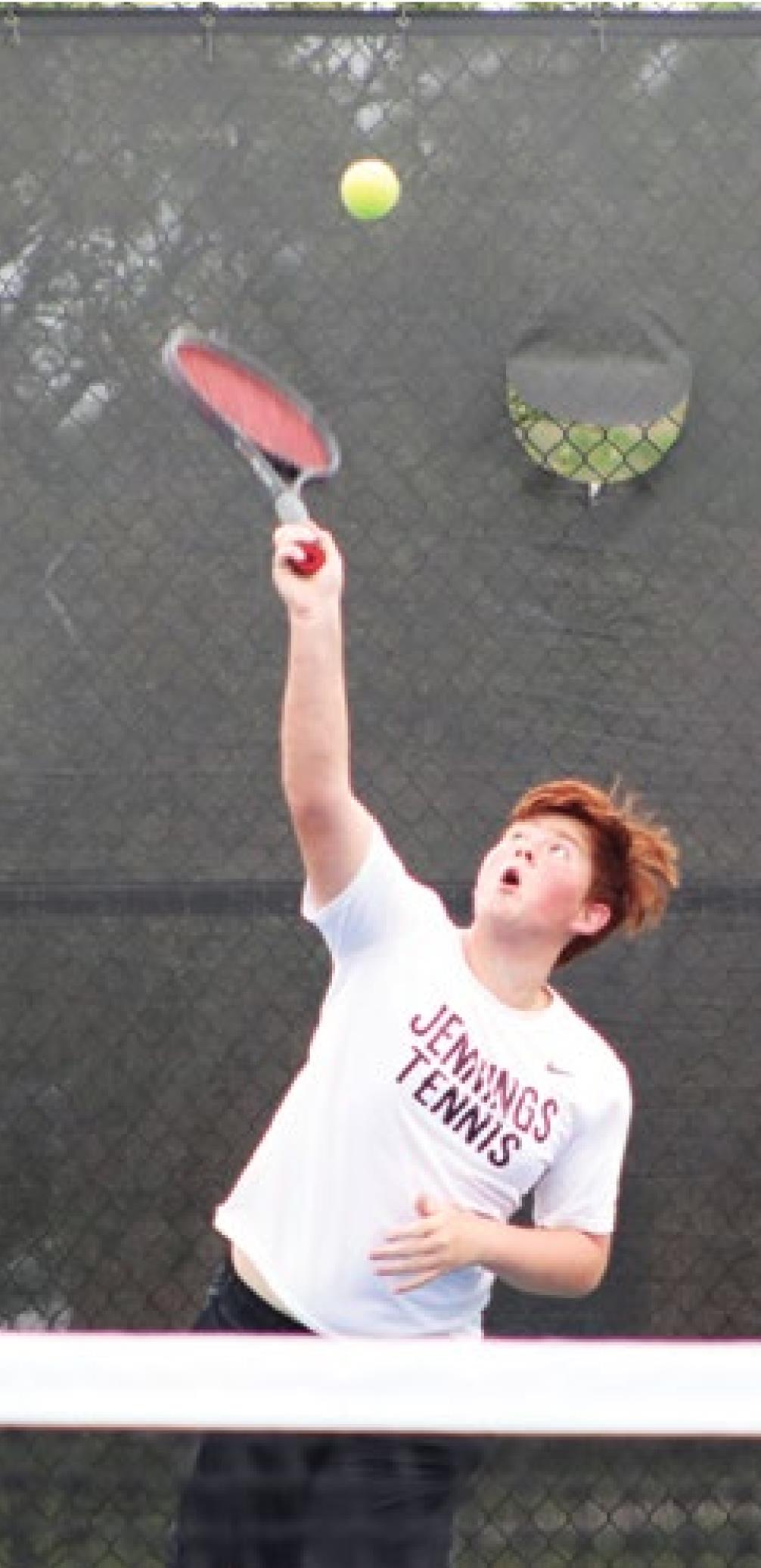 Jennings netters end regional run, qualify for state tournament
