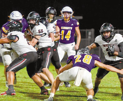 Hounds shut out Knights, 28-0