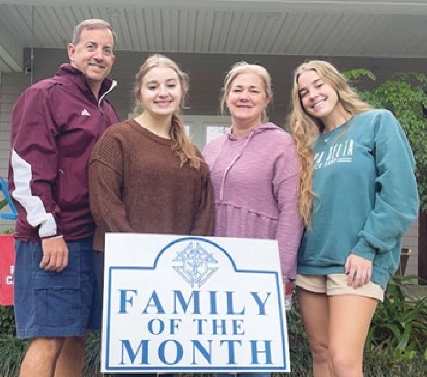 Doucets named September Family of the Month