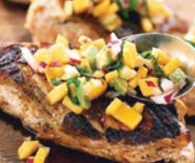 Add fresh flavor to grilled chicken