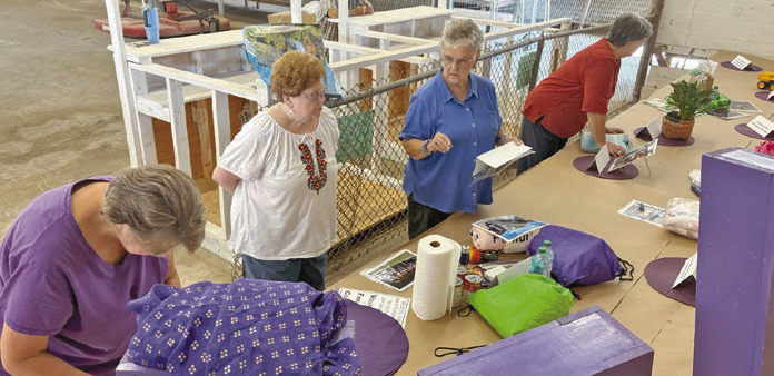 FAIR BOOTH PREPARATIONS