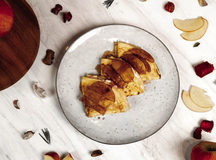 Apple Ricotta Crepes