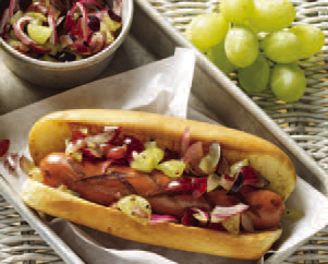 Sweet and Tangy Pickled Grape Dogs