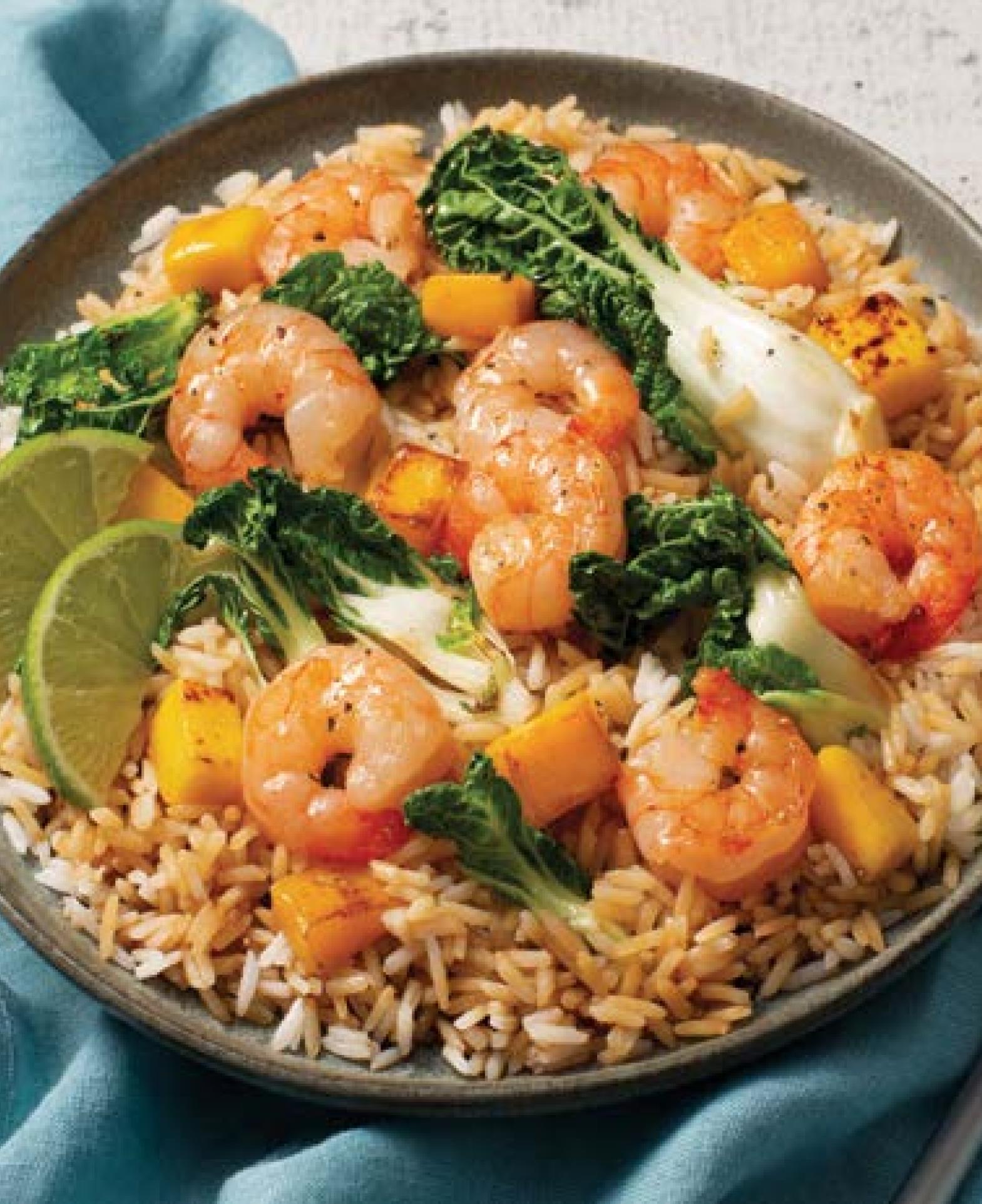 Lime-Ginger Shrimp Fried Rice