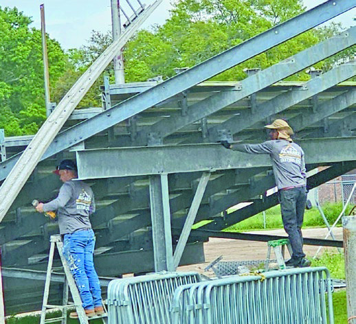 Work continues at JHS stadium