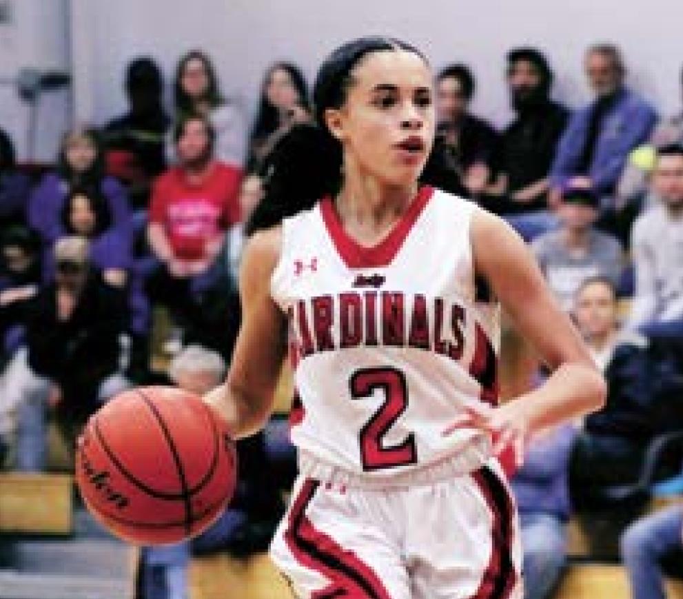 Lady Cardinals soar past Negreet 63-36
