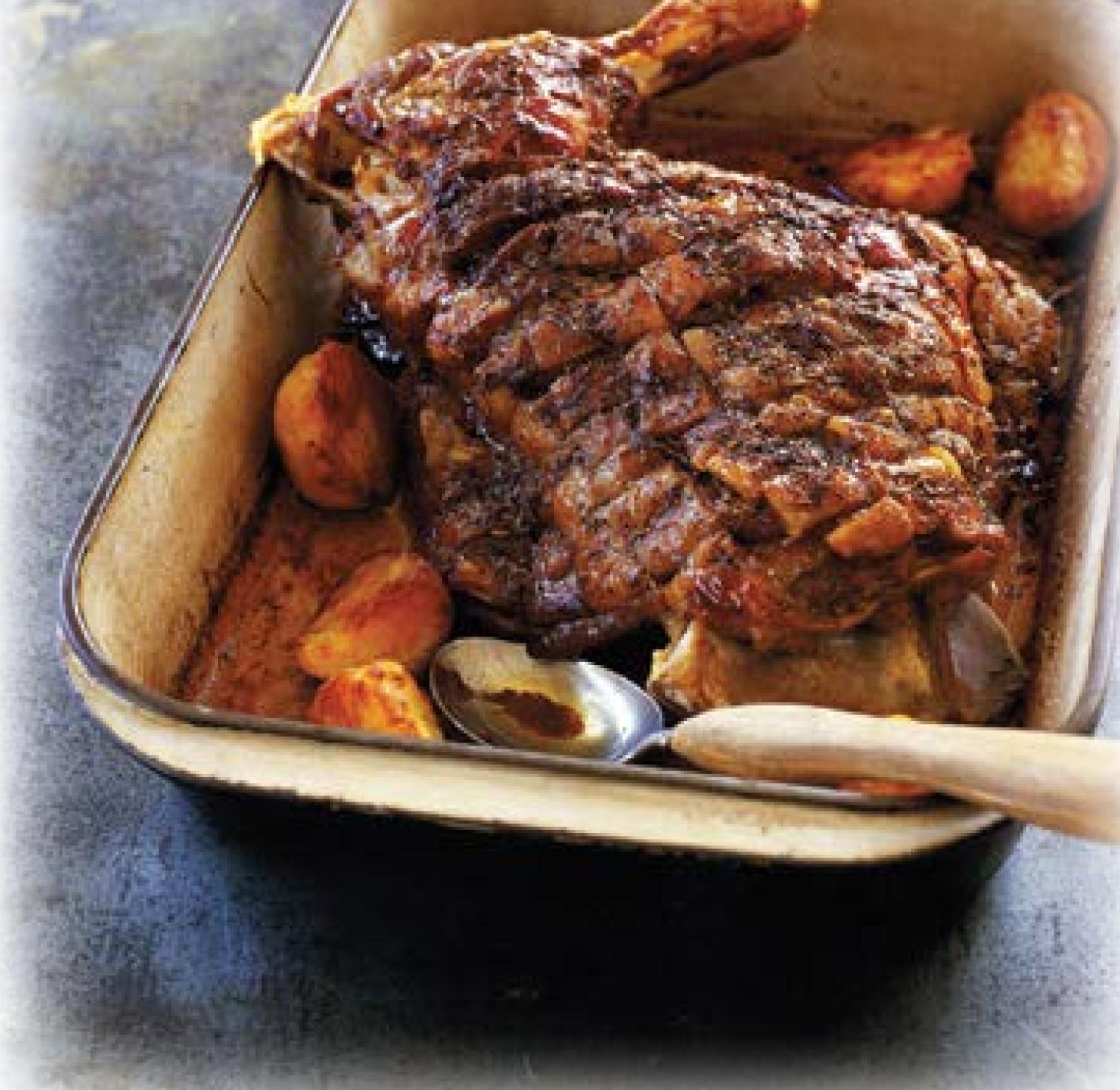 Slow roast lamb for Easter Sunday dinner