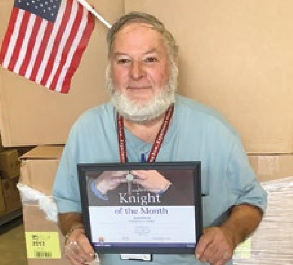 Landry named KC Knight of the Month for October
