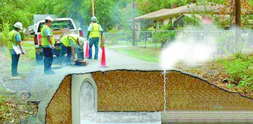Smoke testing reveals leaks