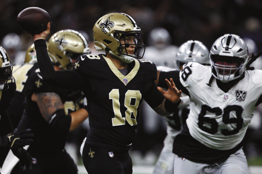 Brock Bowers sets NFL rookie records as Raiders roll to 25-10 victory over Saints