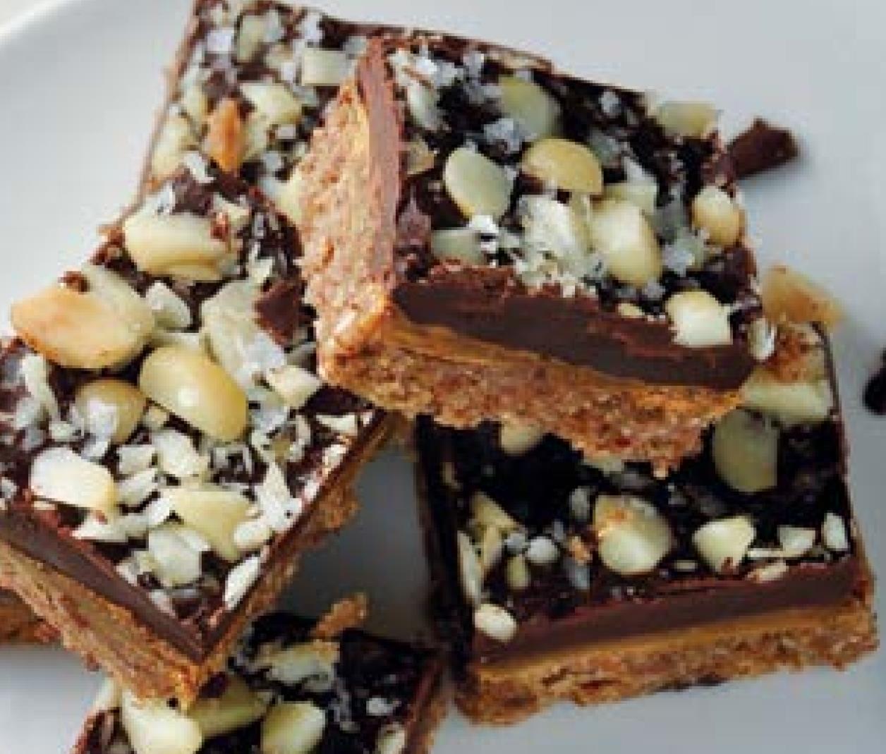 No Bake Salted Caramel Bars