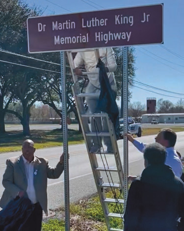 Celebration held to unveil new sign