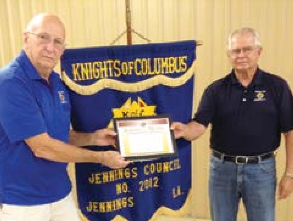 Naquin honored as August Knight of the Month