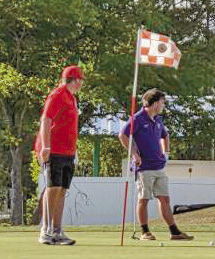 Cards hit the course