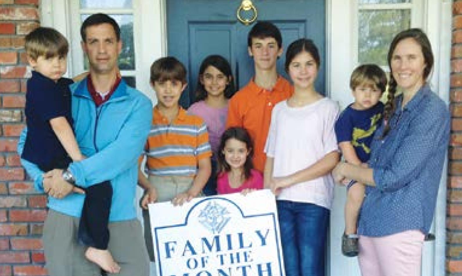 Fontenots Named Family of the Month