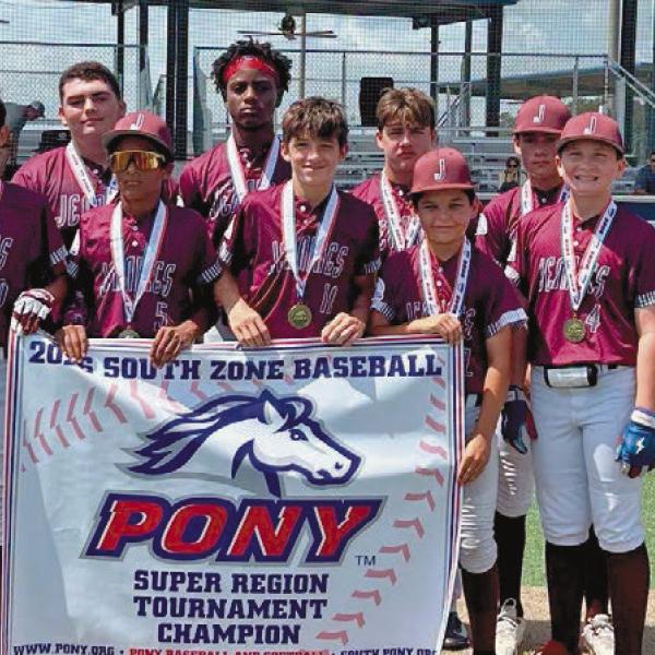 Jennings Pony 14U Baseball Team was recently crowned the 2026 South Zone Super Region Tournament Champions. The baseballers are now preparing for the South Zone Championship in Youngsville on July 22. Submitted photo