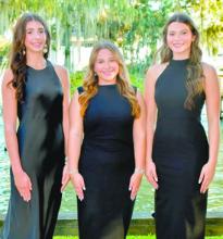 Ella Grace Istre (from left), Ellie Marie Hebert and Brynlee Ryanne Orgeron Submitted photo