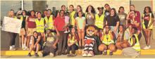 The Elton High School Lady Indians celebrate a successful fundraiser at McDonald’s in Jennings. School officials and athletes thanked the community for stepping up and supporting the program. The team received 20% of all sales from a preset time the night of the event. Submitted photo