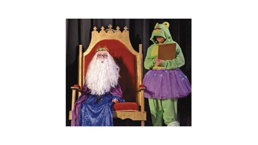 Clyde Thevis (left) and Evie Chaumont perform on the stage at the Strand Theatre. These young actors participated in the CHIPS program last year. File photo
