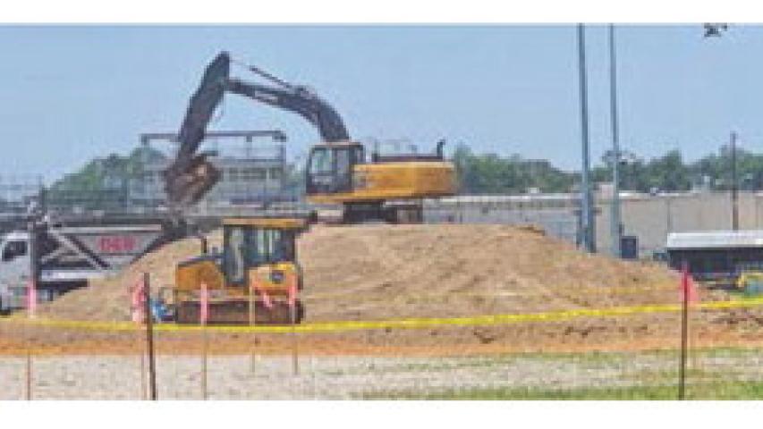 Crews recently began work on a new food service warehouse that will service every school in the parish. The new building will allow for a safer, more efficient food storage facility. Daily News photo by Erin Hargrave