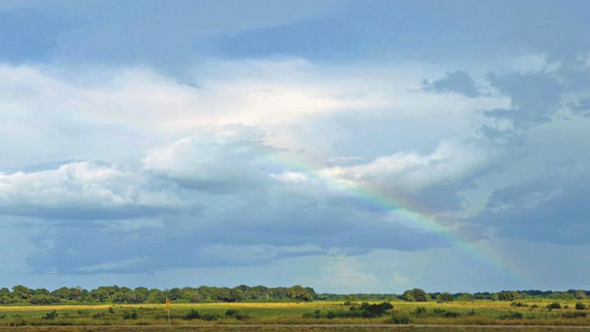 Scattered afternoon thunderstorms produced a beautiful rainbow in the skies above Roanoke this week. Rainbows represent peace, hope and renewal, as they always follow a storm, proving the worst has passed and better times are on the horizon. Daily News photo by Jenny Dennis