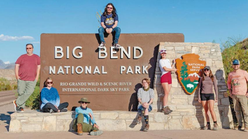 Jennings resident Megan Miller (second from left) joins fellow SOWELA Technical Community College digital arts students and instructor Eric Jessen during a four-day educational trip to Big Bend National Park, where students explored specialized astrophotography and landscape photography techniques. Submitted photos